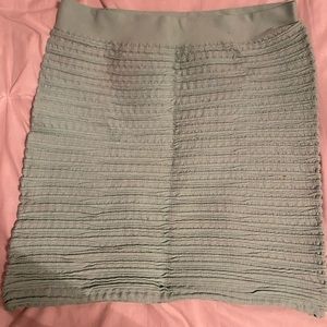 Ruched banded mint skirt